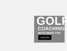 Tablet Screenshot of mikefaygolf.com
